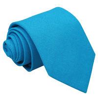 JA Hopsack Linen Turquoise Blue Tie