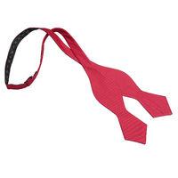 JA Panama Silk Strawberry Red Pointed Self Tie Bow Tie