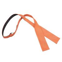 JA Ottoman Wool Light Orange Batwing Self Tie Bow Tie