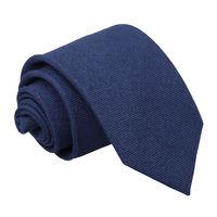 JA Panama Cashmere Wool Navy Blue Tie