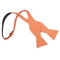 JA Ottoman Wool Light Orange Thistle Self Tie Bow Tie