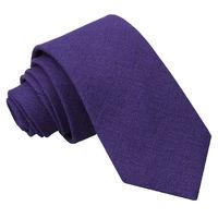 JA Hopsack Linen Purple Slim Tie