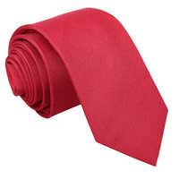 JA Panama Silk Strawberry Red Skinny Tie