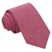 JA Chambray Cotton Red Slim Tie
