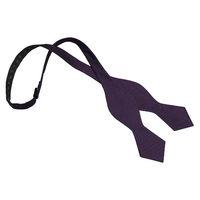 JA Panama Silk Cadbury Purple Pointed Self Tie Bow Tie