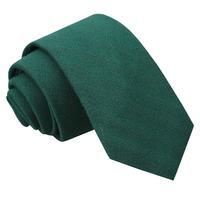 JA Ottoman Wool Hunter Green Slim Tie