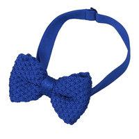 JA Grenadine Knitted Silk Royal Blue Bow Tie