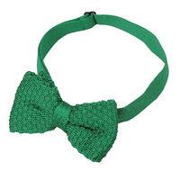 JA Grenadine Knitted Silk Emerald Green Bow Tie