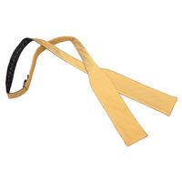 JA Herringbone Silk Primrose Yellow Batwing Self Tie Bow Tie