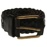 Jack and Jones Wax Leather Mens Weave Belt