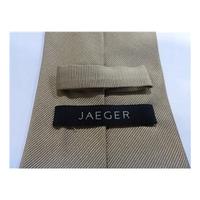 jaeger designer silk tie gold