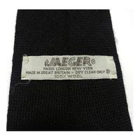 Jaeger Black Wool Tie