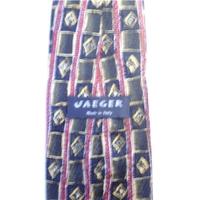 Jaeger Designer Silk Tie, Multi-coloured