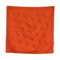 Jacqmar Vintage Fire Orange Pocket Square