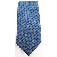 Jaeger blue fine patterned silk tie