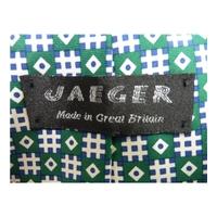 Jaeger Green Silk Tie.
