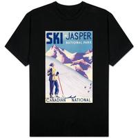 jasper national park canada woman posing open slopes poster