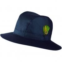 Jack Murphy Waxed Trilby Hat, Navy, Medium