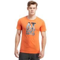 Jack Wolfskin Men\'s Slogan T-Shirt - Orange, Orange
