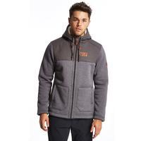 jack wolfskin mens terra f65 hooded fleece jacket grey grey