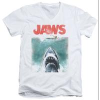 Jaws - Vintage Poster V-Neck