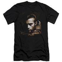 james dean brown leather slim fit