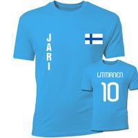 jari litmanen finland flag t shirt sky blue