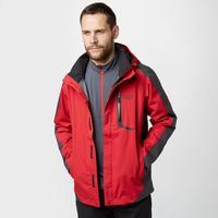 jack wolfskin mens positron texapore jacket red