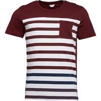 JACK AND JONES Mens Lines T-Shirt Port Royal