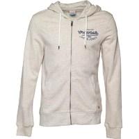 JACK AND JONES Mens Light Zip Hoody Treated White