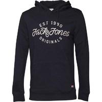 jack and jones mens finish hoody total eclipse