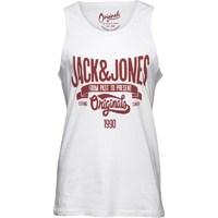 JACK AND JONES Mens Jorraffa Tank Top White