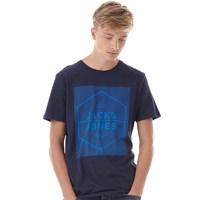 JACK AND JONES Mens Dry T-Shirt Dark Blue