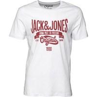 JACK AND JONES Mens Casual T-Shirt White