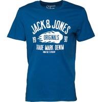 jack and jones mens casual t shirt classic blue