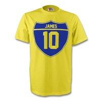 james rodriguez colombia crest tee yellow