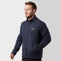 jack wolfskin mens caribou fleece jacket blue blue