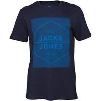 JACK AND JONES Mens Dry T-Shirt Dark Blue