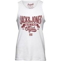 jack and jones mens jorraffa tank top white