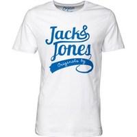 JACK AND JONES Mens Beyif T-Shirt White