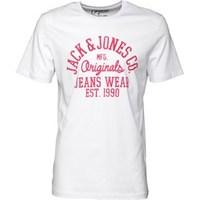 jack and jones mens new t shirt white