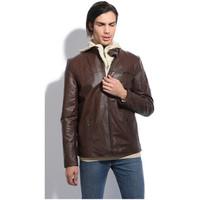 jacqs jacket arno mens leather jacket in brown