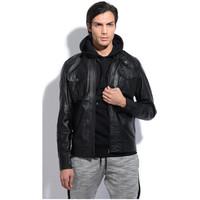 Jacqs Jacket ARON men\'s Leather jacket in black