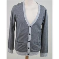 Jasper J Conran, size M grey striped cardigan