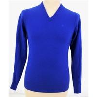 Jaeger Size S High Quality Soft and Luxurious Pure Wool Cobalt Blue Jumper
