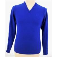 jaeger size s high quality soft and luxurious pure wool cobalt blue ju ...