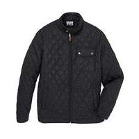 Jacamo Black Beattie Quilted Jacket Reg