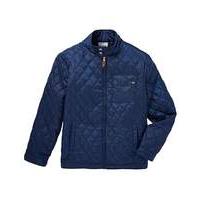Jacamo Navy Beattie Quilted Jacket Reg