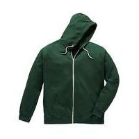 Jacamo ForestGreen Bailey Hooded Top Reg