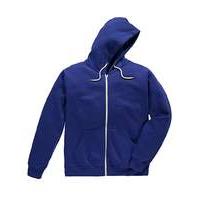 Jacamo Royal Blue Full Zip Hoodie Long